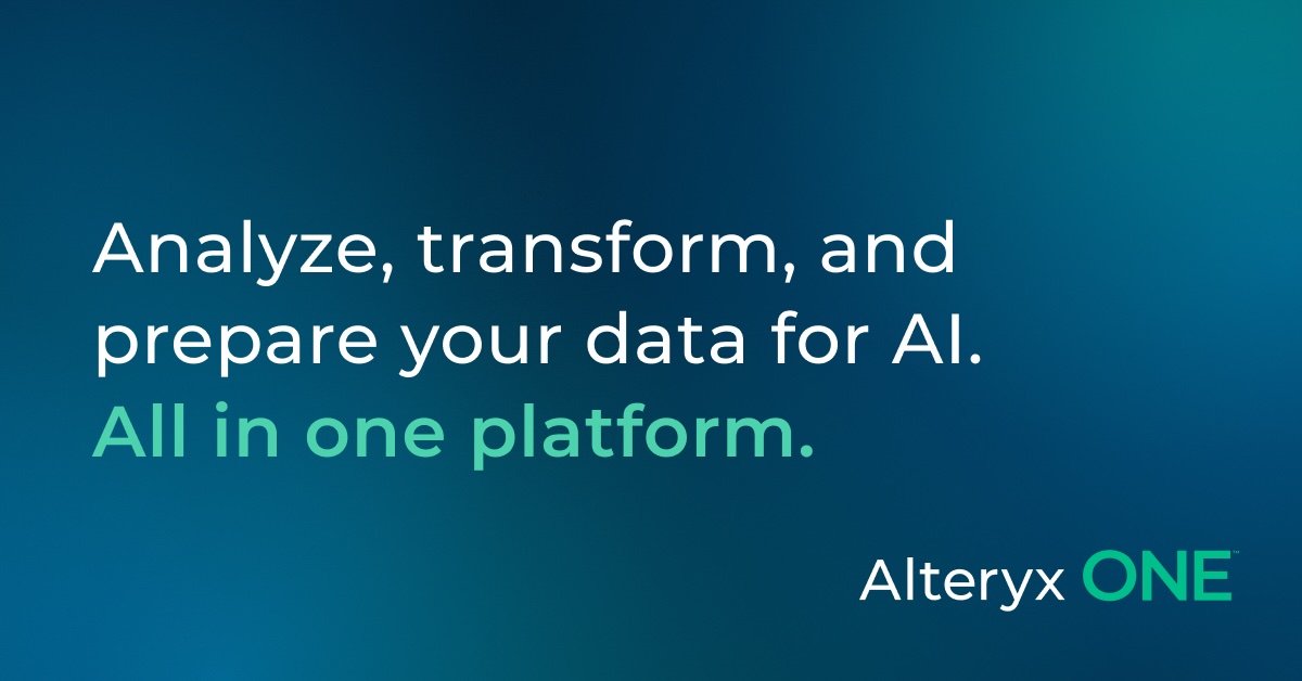 Alteryx Introduces a Unified Platform for Enterprise Analytics and AI